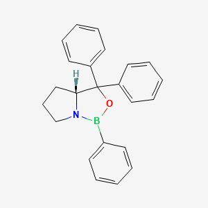 (R)-Tetrahydro-1,3,3-triphenyl-1H,3H-pyrrolo[1,2-c][1,3,2]oxaborole, 99% (R)-Phenyl oxazaborolidine structure, CAS 145238-45-5