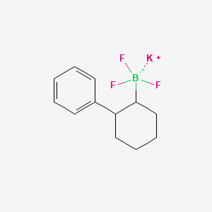potassium trifluoro((1s,2s)-2-phenylcyclohexyl)borate structure, CAS 852237-95-7