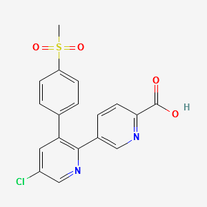 6'-DesMethyl-6'-carboxy Etoricoxib structure, CAS 349536-39-6