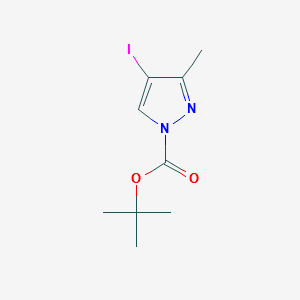 1-Boc-3-Methyl-4-iodo-1H-pyrazole structure, CAS 2A-2180100