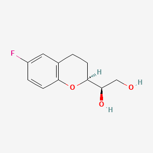 (1’R,2S)-2-(1’,2’-Dihydroxyethyl)-6-fluorochromane structure, CAS 303176-39-8