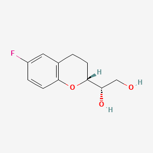 (1’S,2R)-2-(1’,2’-Dihydroxyethyl)-6-fluorochromane structure, CAS 303176-43-4
