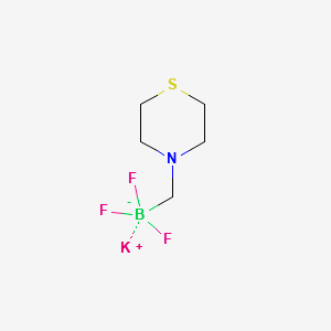 Potassium4-trifluoroboratomethylthiomorpholine structure, CAS 1150654-80-0