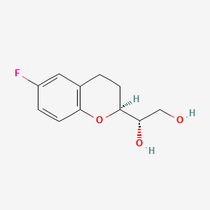 (1’S,2S)-2-(1’,2’-Dihydroxyethyl)-6-fluorochromane structure, CAS 905454-57-1