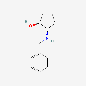 (1S,2S)-2-(benzylamino)cyclopentanol structure, CAS 68327-02-6