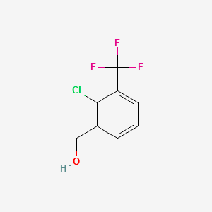 2-CHLORO-3-(TRIFLUOROMETHYL)BENZYL ALCOHOL structure, CAS 261763-20-6