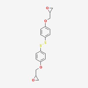 1,2-bis(4-(oxiran-2-ylmethoxy)phenyl)disulfane structure, CAS 17735-65-8