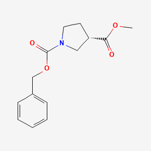 (S)-1-Benzyl 3-Methyl pyrrolidine-1,3-dicarboxylate structure, CAS 313706-14-8