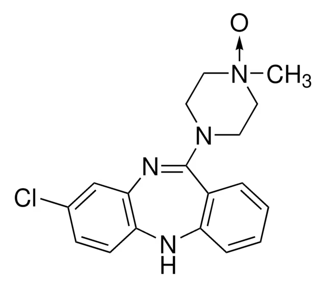CLOZAPINE N-OXIDE structure, CAS 34233-69-7