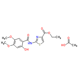 ethyl 2-(2-hydroxy-4,5-dimethoxybenzamido)thiazole-4-carboxylate structure, CAS 185106-05-2