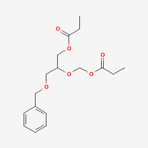 1-benzyloxy-3-propionyloxy-2-(propionyloxy)methoxypropane structure, CAS 194204-51-8