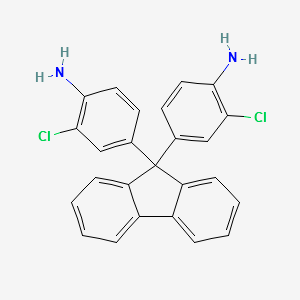 2,2'-Dichloro-4,4'-(9-fluorenylidene)dianiline structure, CAS 107934-68-9