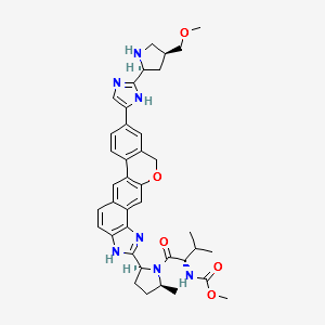 Velpatasvir Co Povidone structure, CAS 1844064-96-5