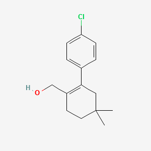 (2-(4-chlorophenyl)-4,4-diMethylcyclohex-1-enyl)Methanol structure, CAS 1228780-51-5