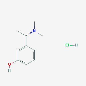 3-((S)-1-DiMethylaMino-ethyl)phenol hydrochloride structure, CAS 894079-56-2