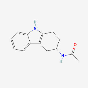 3-acetaMido-1,2,3,4-tetrahydrocarbazole structure, CAS 60480-69-5