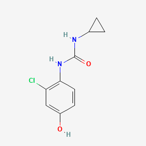1-(2-chloro-4-hydroxyphenyl)-3-cyclopropylurea structure, CAS 796848-79-8