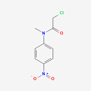 2-CHLORO-N-METHYL-N-(4-NITROPHENYL)ACETAMIDE structure, CAS 2653-16-9