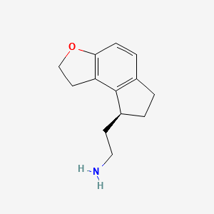 (S)-2-(1,6,7,8-Tetrahydro-2H-indeno[5,4-b]furan-8-yl)ethylamine structure, CAS 196597-81-6