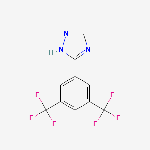 3-(3,5-bis(trifluoroMethyl)phenyl)-1H-1,2,4-triazole structure, CAS 1333154-10-1