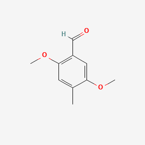 2,5-DIMETHOXY-4-METHYLBENZALDEHYDE structure, CAS 4925-88-6