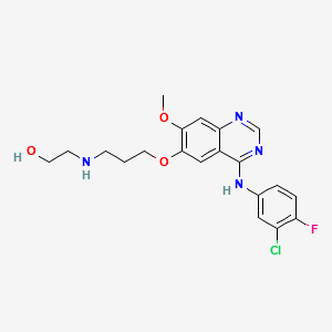 3-DesMorpholinyl-3-hydroxyethylaMino Gefitinib structure, CAS 847949-56-8