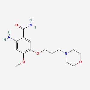 2-aMino-4-Methoxy-5-(3-Morpholinopropoxy)benzaMide structure, CAS 246512-44-7