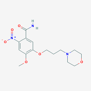 4-Methoxy-5-(3-Morpholinopropoxy)-2-nitrobenzaMide structure, CAS 861453-16-9
