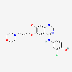 4-Defluoro-4-hydroxy Gefitinib structure, CAS 847949-50-2