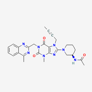 Linagliptin N-Acetyl Impurity structure, CAS 1803079-49-3