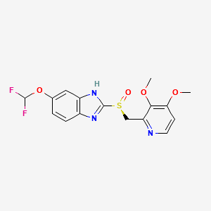 S-Pantoprazole structure, CAS 142678-35-1