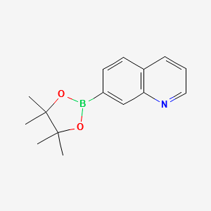 7-(4,4,5,5-tetraMethyl-1,3,2-dioxaborolan-2-yl)quinoline structure, CAS 851985-81-4