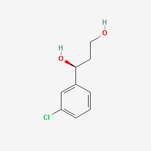 (S)-1-(3-Chlorophenyl)-1,3-propanediol structure, CAS 625095-57-0