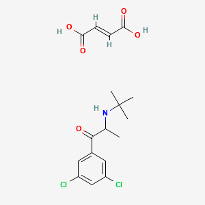 5-Chloro Bupropion FuMarate structure, CAS 1193779-50-8