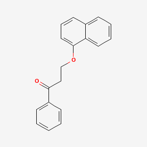 3-(1-Naphthalenyloxy)propiophenone structure, CAS 41198-42-9