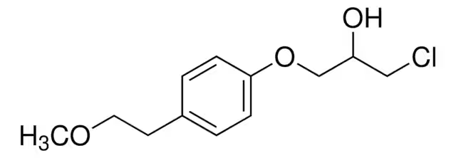 rac 1-Chloro-3-[4-(2-methoxyethyl)phenoxy]-2-propanol structure, CAS 56718-76-4