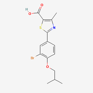 Febuxostat Bromo Impurity structure, CAS 144060-40-2