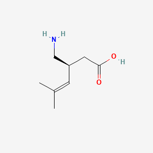 Pregabalin impurity 11/(S)-4,5-Dehydro Pregabalin/(3S)-3-(Aminomethyl)-5-methyl-4-hexenoic acid structure, CAS 1141362-54-0