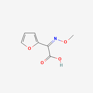 (Z)-alpha-(methoxyimino)furan-2-acetic acid structure, CAS 39684-61-2
