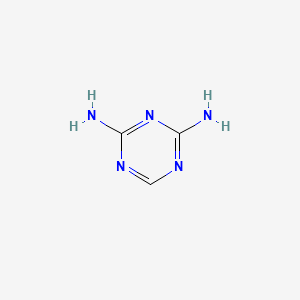 2,4-DIAMINO-1,3,5-TRIAZINE structure, CAS 504-08-5