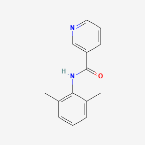 N-(2,6-dimethylphenyl)nicotinamide structure, CAS 84951-65-5