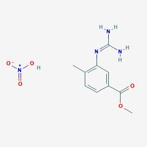 3-[(aMinoiMinoMethyl)aMino]-4-Methylbenzoic acid Methyl ester Mononitrate structure, CAS 1025716-99-7