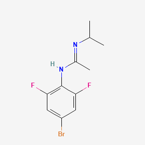 EthaniMidaMide, N-(4-broMo-2,6-difluorophenyl)-N'-(1-Methylethyl)- structure, CAS 1231930-29-2
