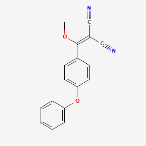 PROPANEDINITRILE, 2-[METHOXY(4-PHENOXYPHENYL) structure, CAS 330792-69-3