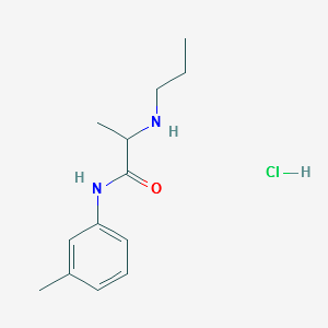 2-(Propylamino)-m-propionotoluidide Hydrochloride structure, CAS 878791-35-6