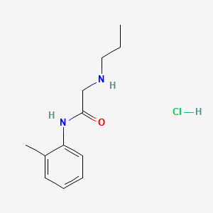 2-(propylamino)-N-(o-tolyl)acetamide hydrochloride structure, CAS 1049712-77-7