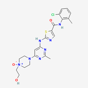 Dasatinib N-Oxide structure, CAS 910297-52-8