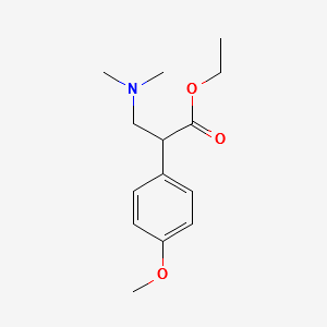 Ethyl α-(p-Methoxyphenyl)-β-(dimethylamino)propionate structure, CAS 323176-93-8