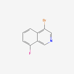 4-bromo-8-fluoroisoquinoline structure, CAS 1404367-17-4