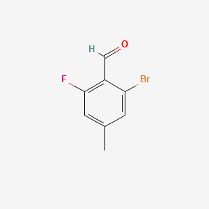 2-BroMo-6-fluoro-4-Methylbenzaldehyde structure, CAS 1370025-54-9